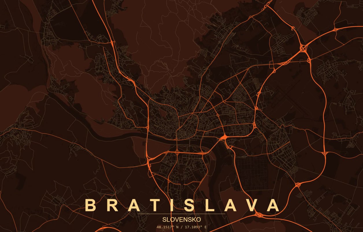Bratislava mapa