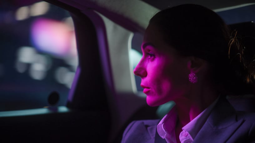 pasažier, taxi, auto, žena, bussines